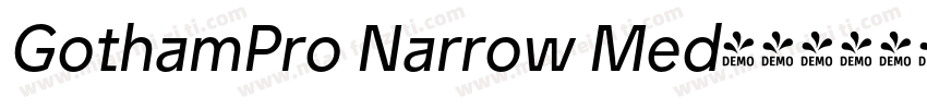 GothamPro Narrow Med字体转换